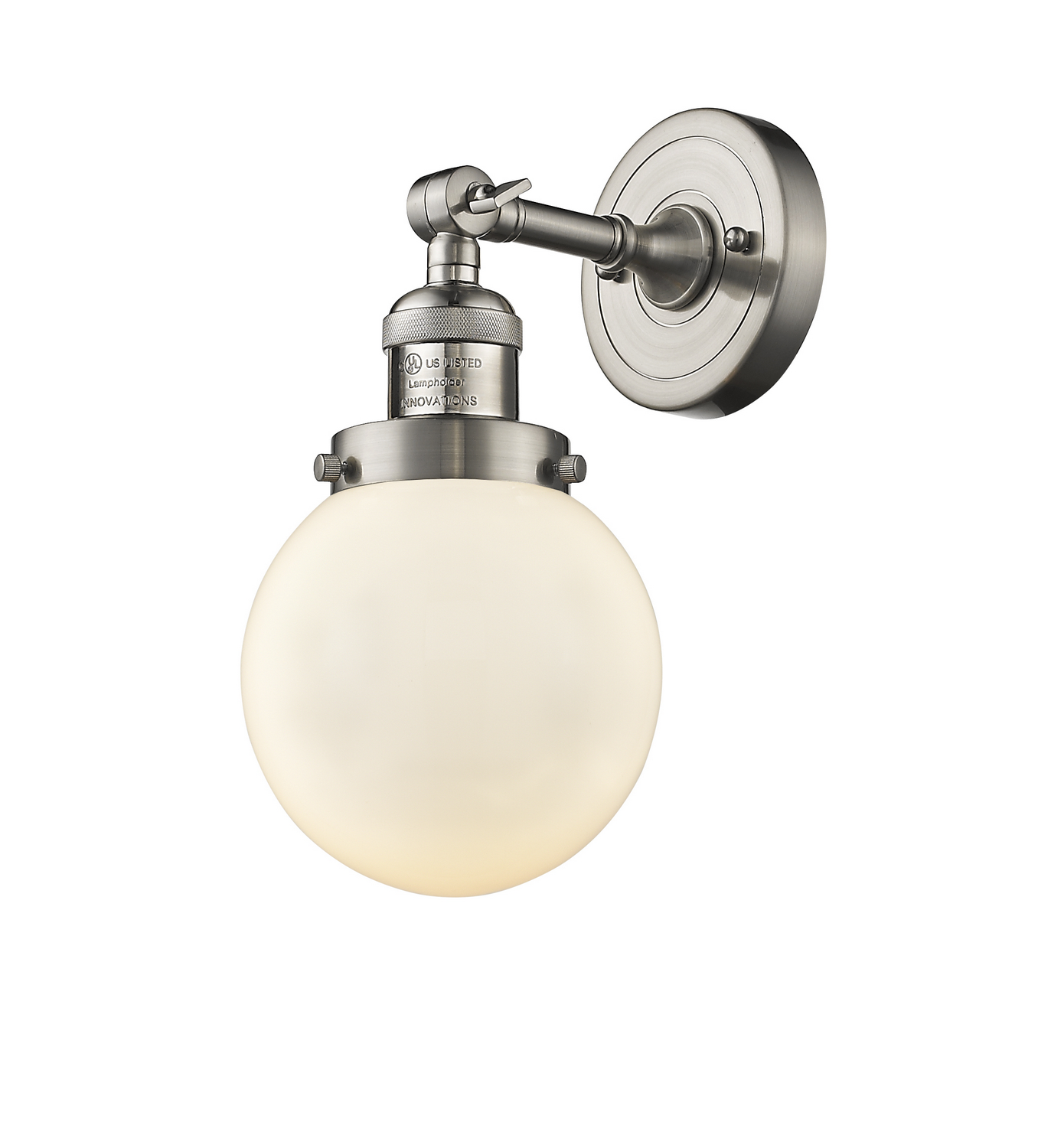 One Light Wall Sconce by Innovations - Franklin Restoration Collection, Brushed Satin Nickel Finish - 203-SN-G201-6