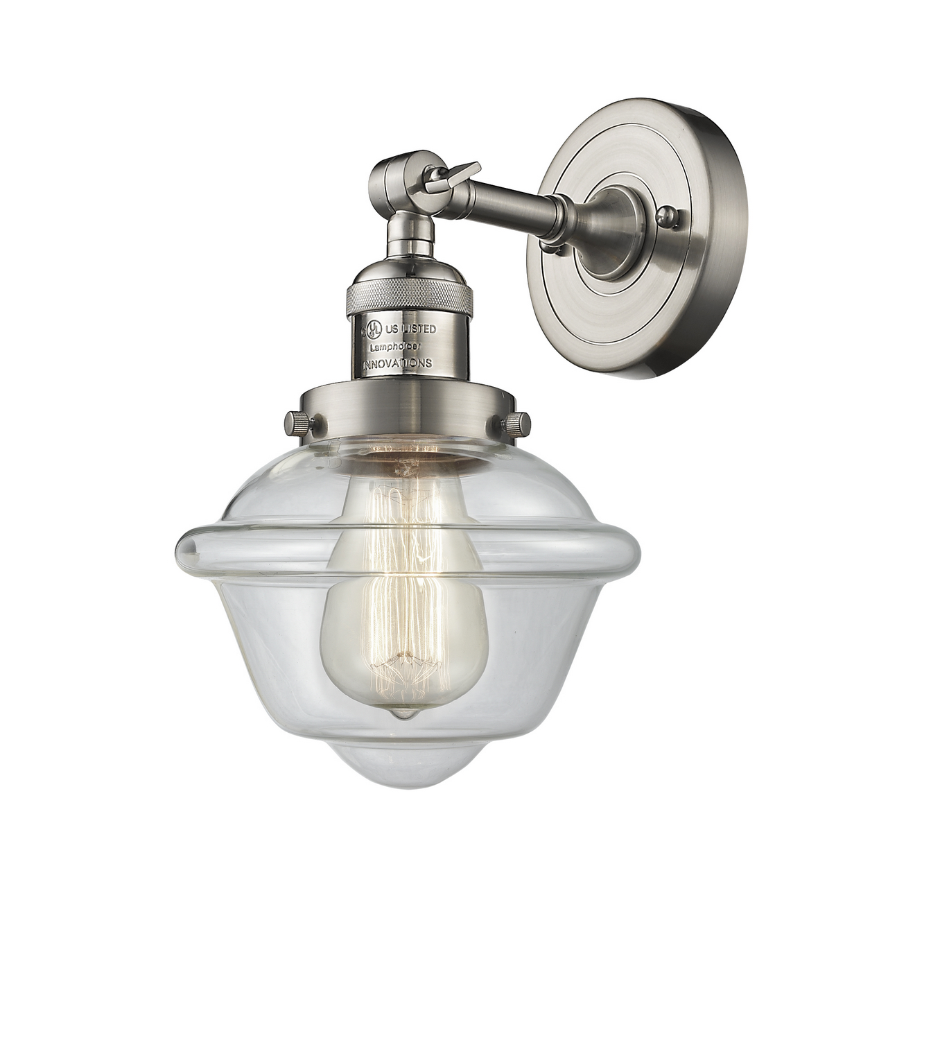 One Light Wall Sconce by Innovations - Franklin Restoration Collection, Brushed Satin Nickel Finish - 203-SN-G532
