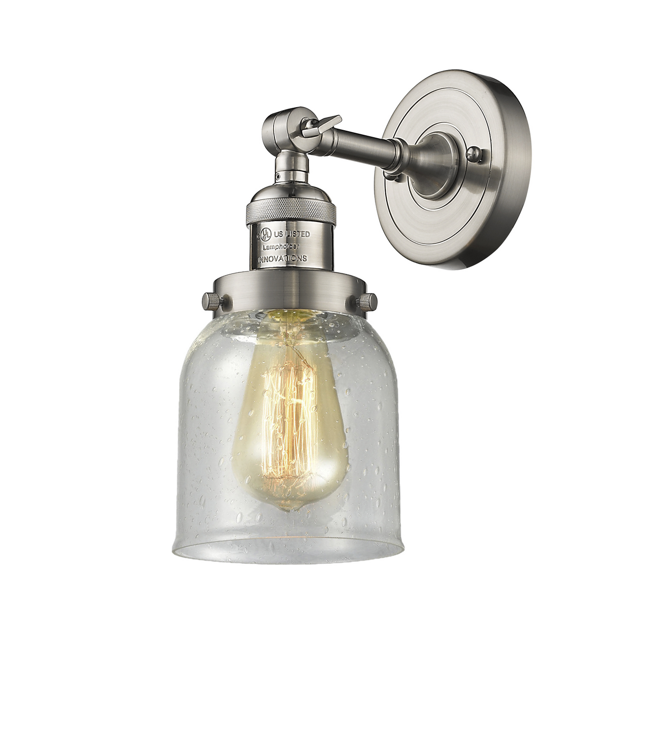 LED Wall Sconce by Innovations - Franklin Restoration Collection, Brushed Satin Nickel Finish - 203-SN-G54-LED