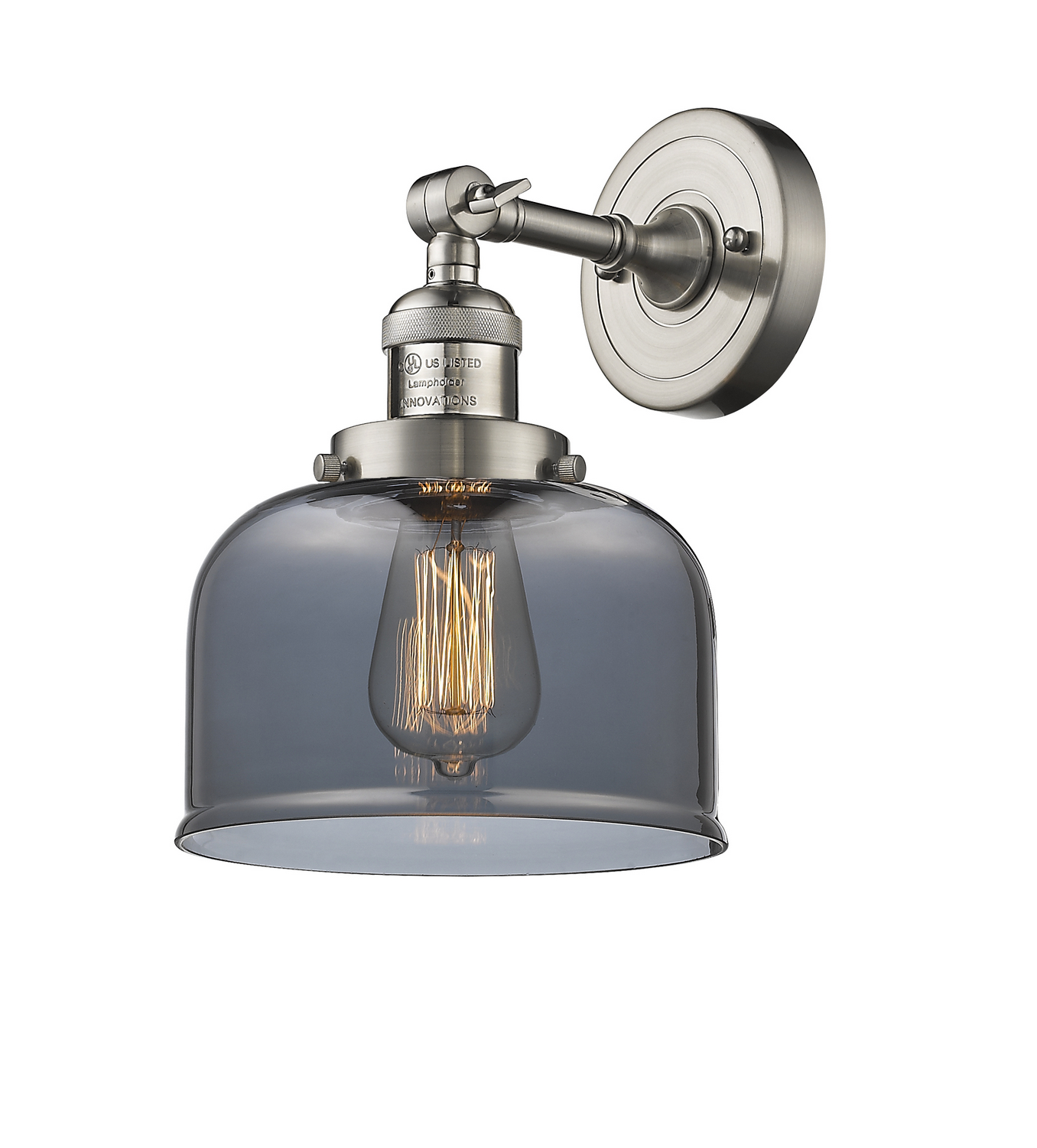 LED Wall Sconce by Innovations - Franklin Restoration Collection, Brushed Satin Nickel Finish - 203-SN-G73-LED