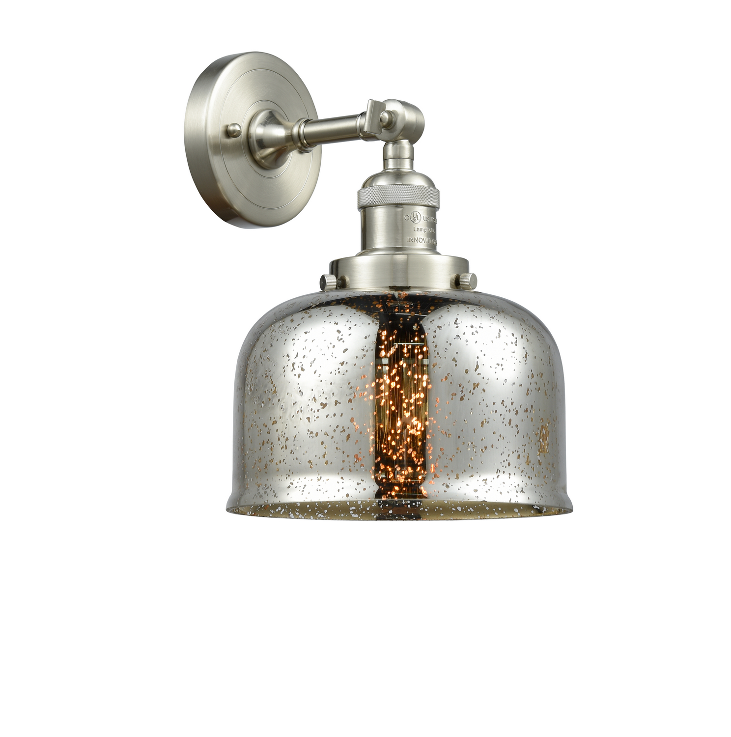 LED Wall Sconce by Innovations - Franklin Restoration Collection, Brushed Satin Nickel Finish - 203-SN-G78-LED