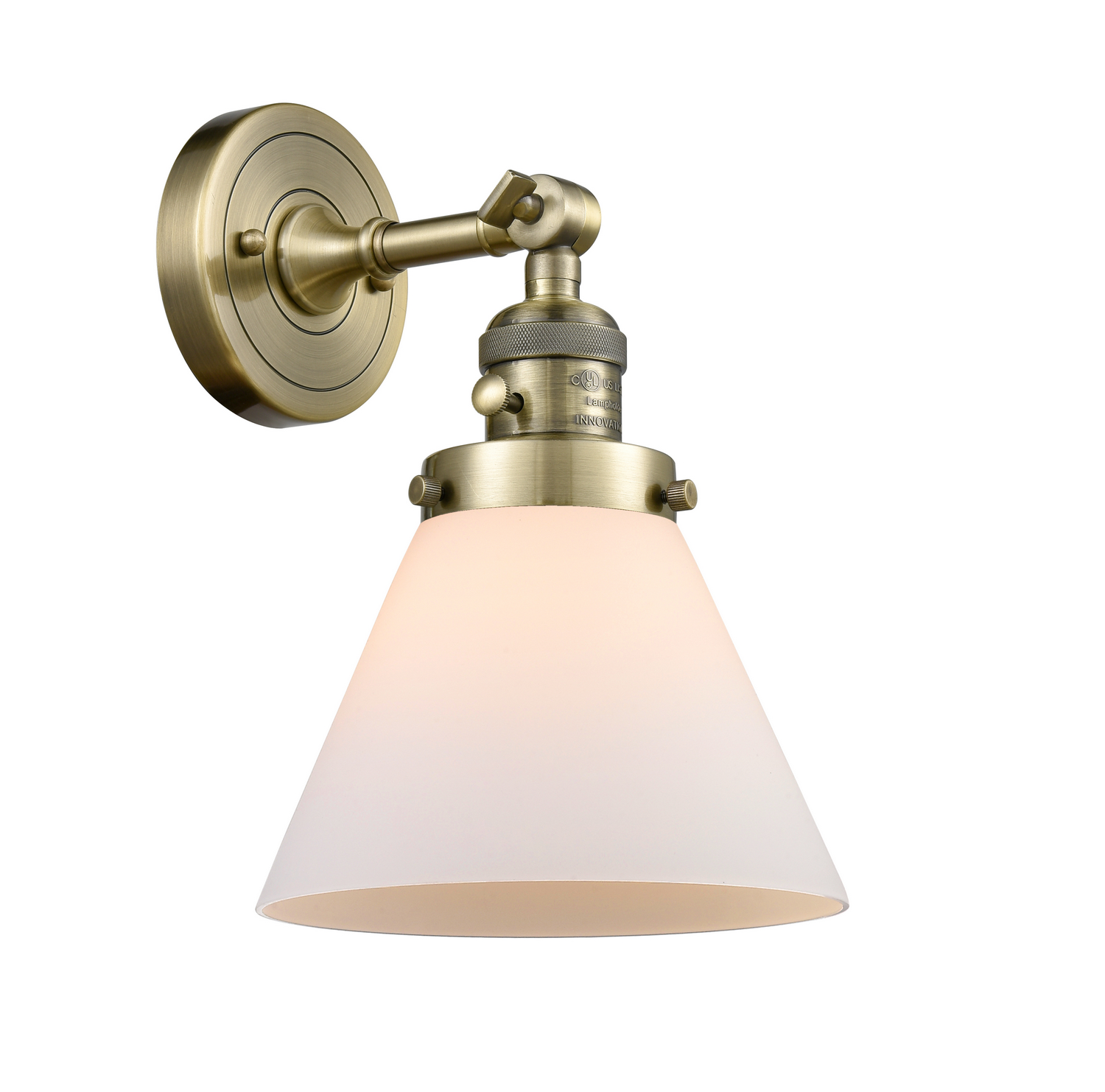 LED Wall Sconce by Innovations - Franklin Restoration Collection, Antique Brass Finish - 203SW-AB-G41-LED