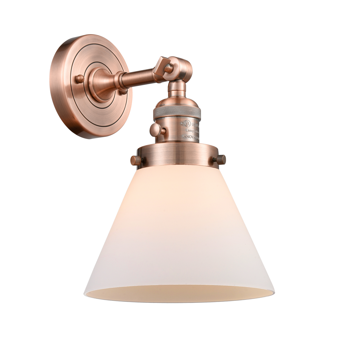LED Wall Sconce by Innovations - Franklin Restoration Collection, Antique Copper Finish - 203SW-AC-G41-LED