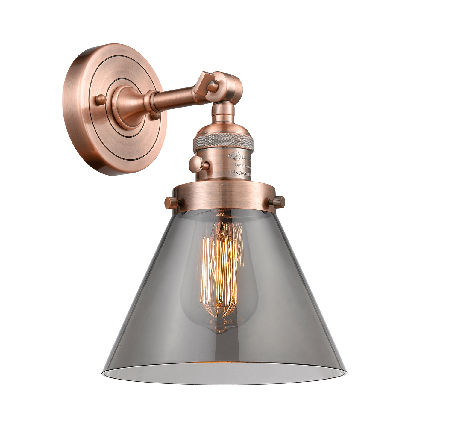 One Light Wall Sconce by Innovations - Franklin Restoration Collection, Antique Copper Finish - 203SW-AC-G43