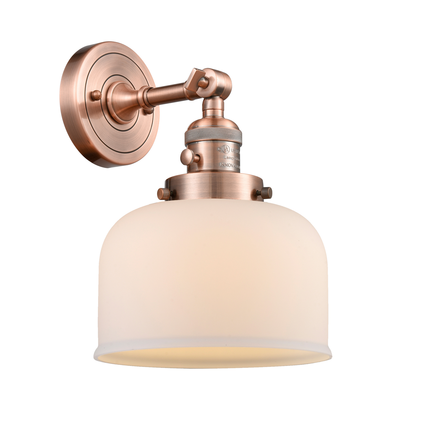 One Light Wall Sconce by Innovations - Franklin Restoration Collection, Antique Copper Finish - 203SW-AC-G71