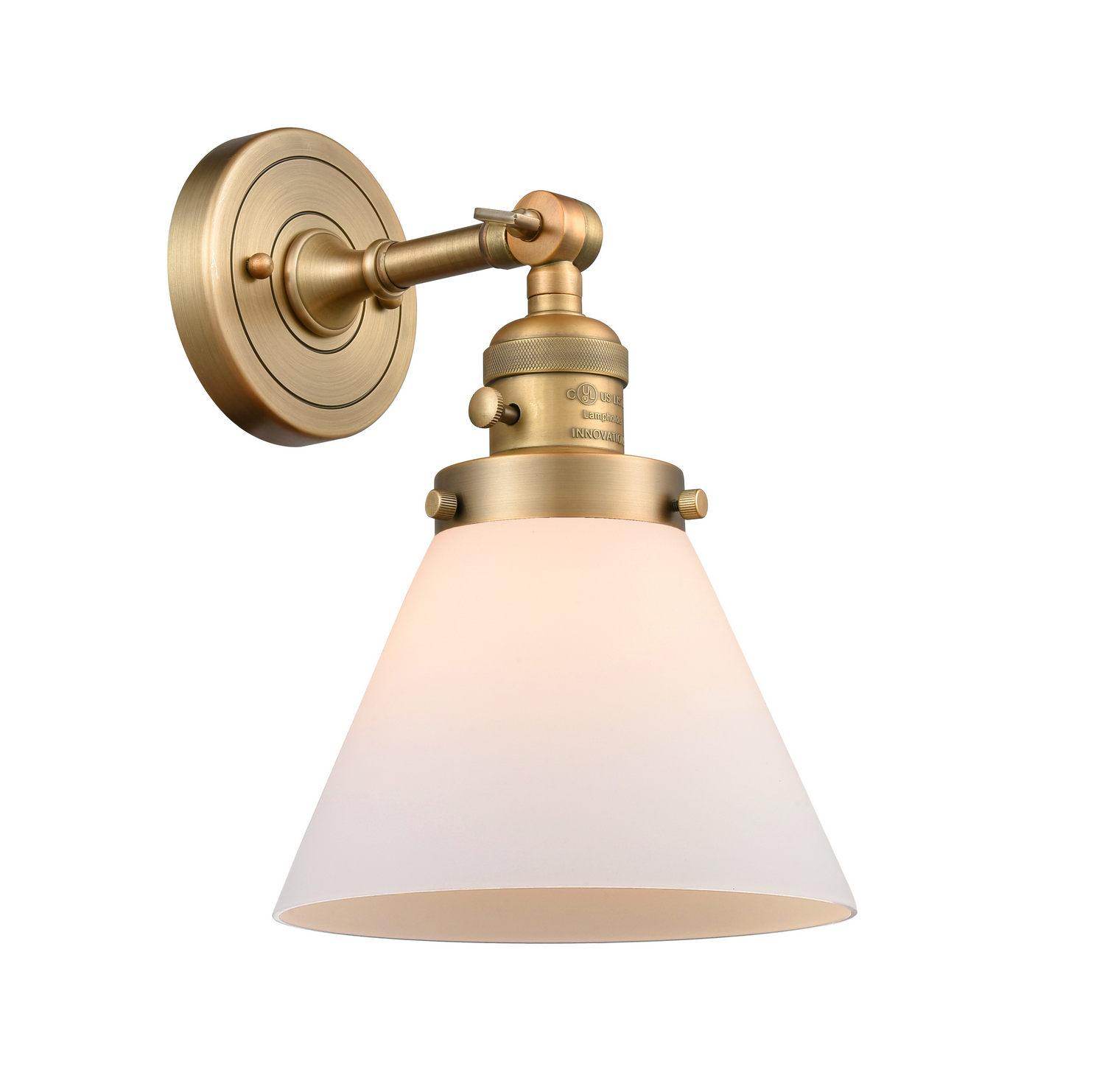 LED Wall Sconce by Innovations - Franklin Restoration Collection, Brushed Brass Finish - 203SW-BB-G41-LED