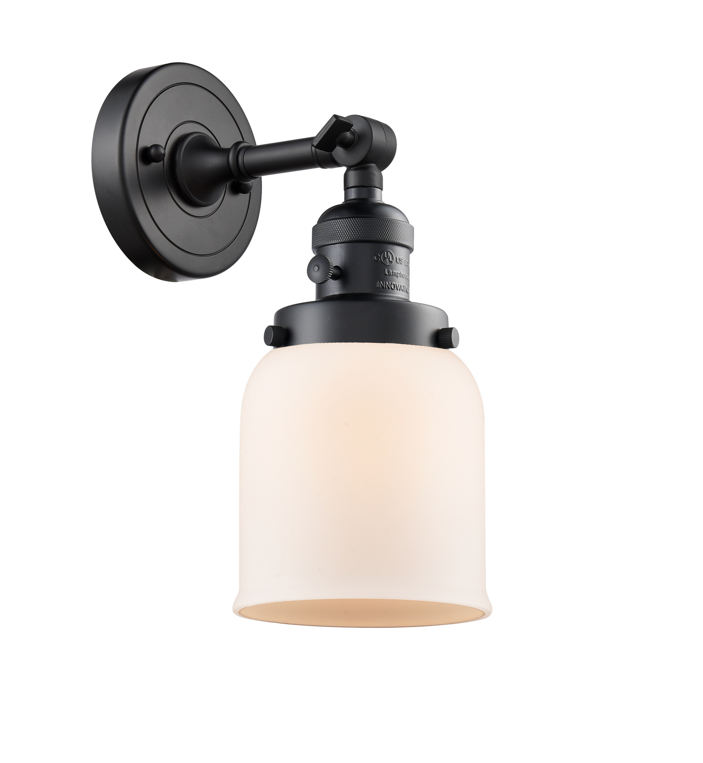 LED Wall Sconce by Innovations - Franklin Restoration Collection, Matte Black Finish - 203SW-BK-G51-LED
