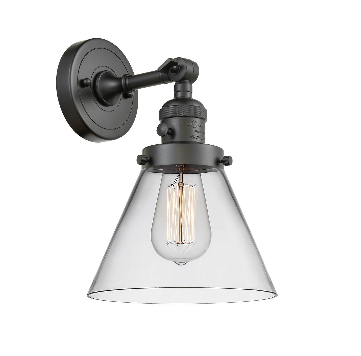 One Light Wall Sconce by Innovations - Franklin Restoration Collection, Oil Rubbed Bronze Finish - 203SW-OB-G42