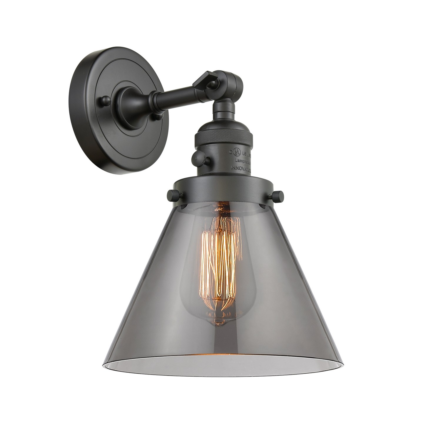 LED Wall Sconce by Innovations - Franklin Restoration Collection, Oil Rubbed Bronze Finish - 203SW-OB-G43-LED