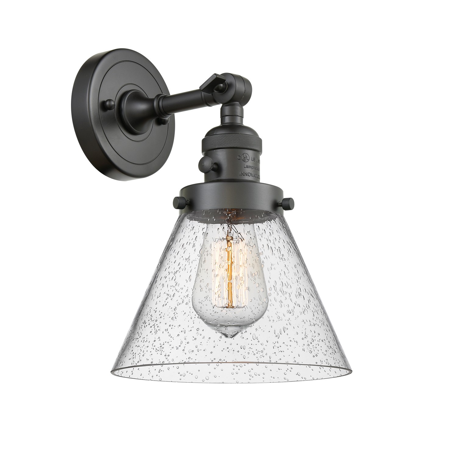 LED Wall Sconce by Innovations - Franklin Restoration Collection, Oil Rubbed Bronze Finish - 203SW-OB-G44-LED