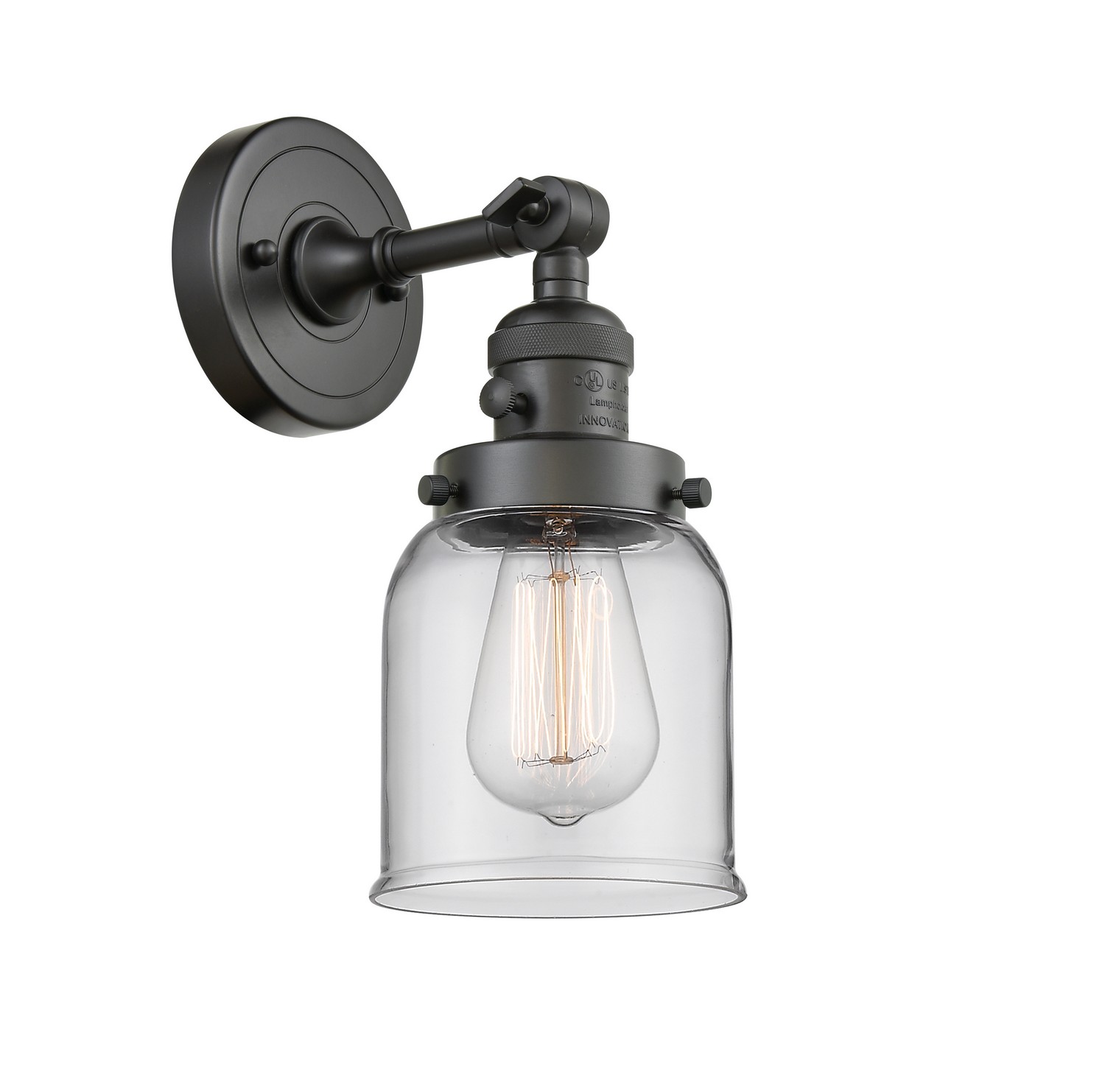 LED Wall Sconce by Innovations - Franklin Restoration Collection, Oil Rubbed Bronze Finish - 203SW-OB-G52-LED