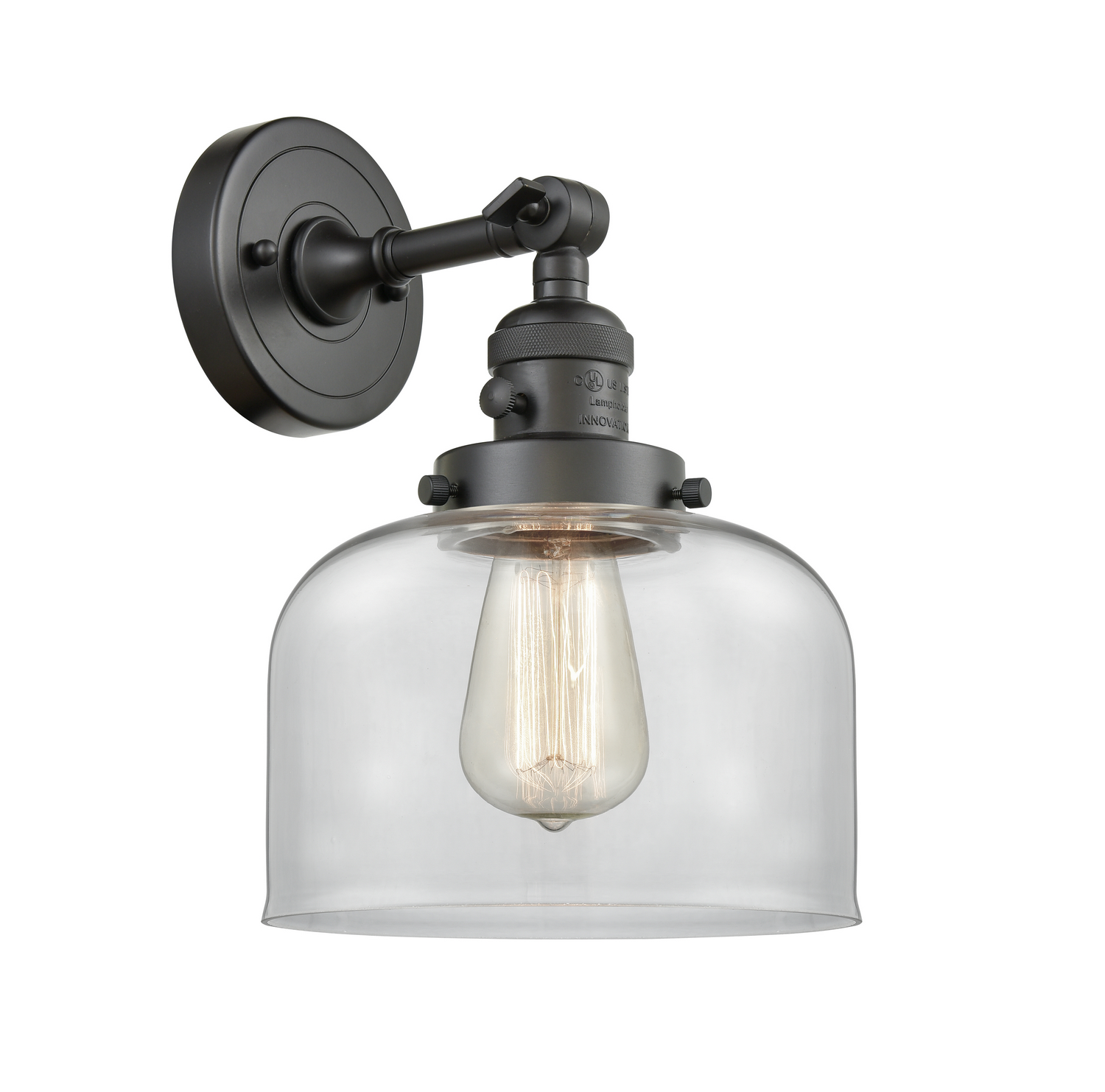 One Light Wall Sconce by Innovations - Franklin Restoration Collection, Oil Rubbed Bronze Finish - 203SW-OB-G72