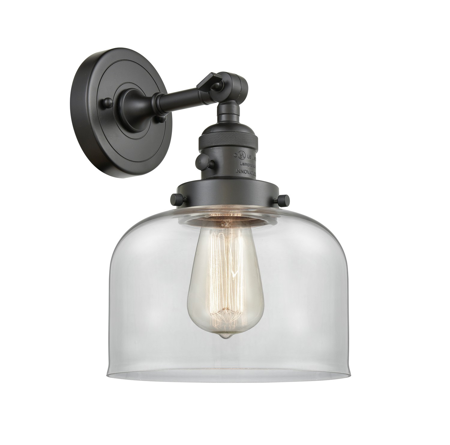 LED Wall Sconce by Innovations - Franklin Restoration Collection, Oil Rubbed Bronze Finish - 203SW-OB-G72-LED