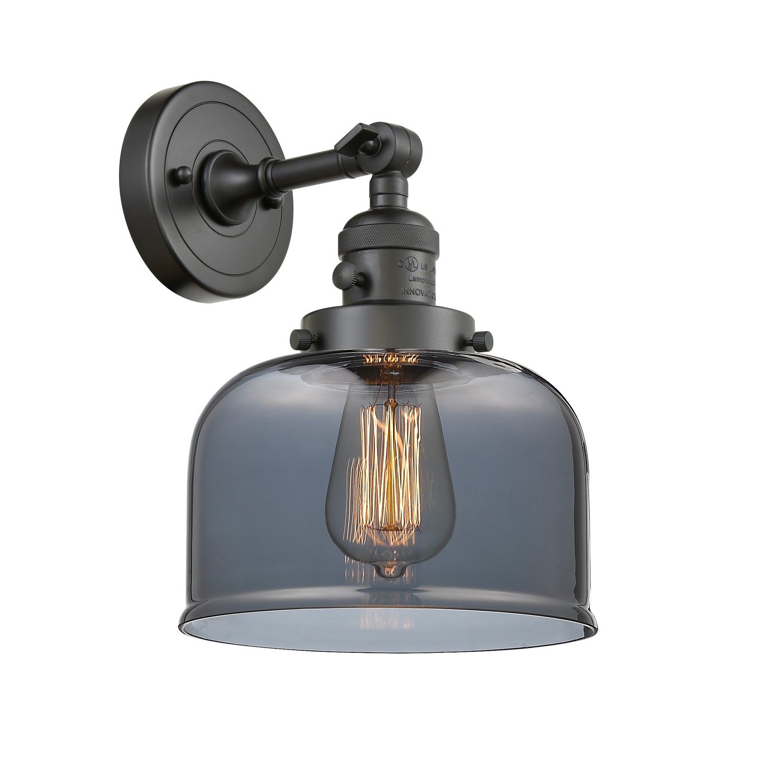 LED Wall Sconce by Innovations - Franklin Restoration Collection, Oil Rubbed Bronze Finish - 203SW-OB-G73-LED
