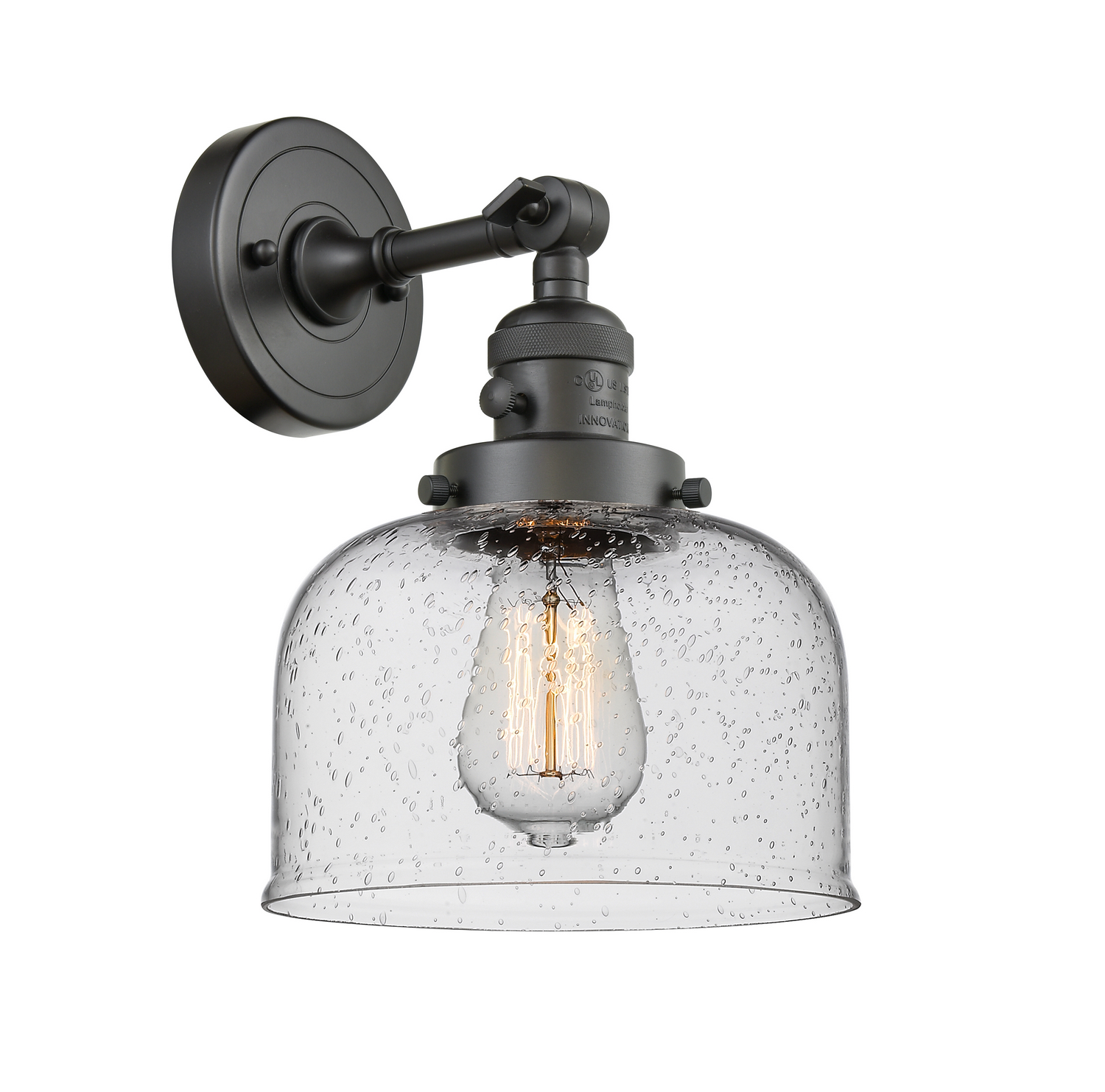 One Light Wall Sconce by Innovations - Franklin Restoration Collection, Oil Rubbed Bronze Finish - 203SW-OB-G74