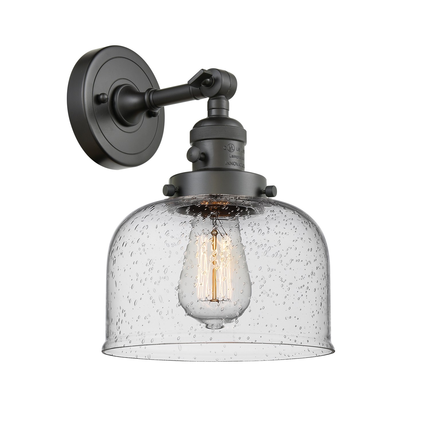 LED Wall Sconce by Innovations - Franklin Restoration Collection, Oil Rubbed Bronze Finish - 203SW-OB-G74-LED