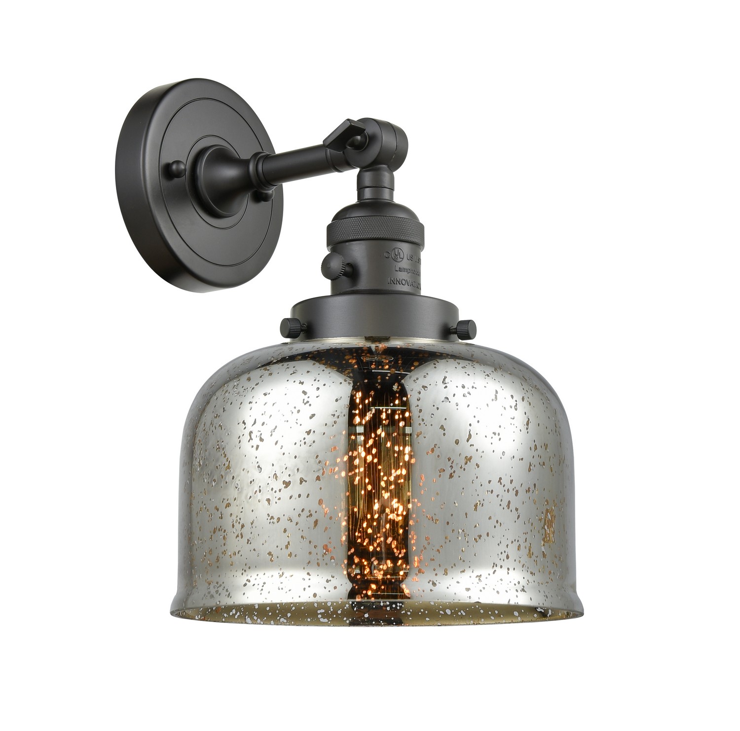 LED Wall Sconce by Innovations - Franklin Restoration Collection, Oil Rubbed Bronze Finish - 203SW-OB-G78-LED
