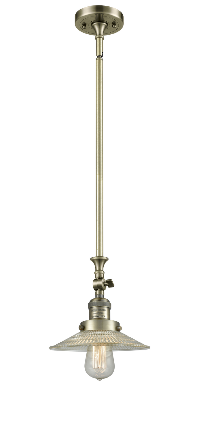 One Light Mini Pendant by Innovations - Franklin Restoration Collection, Antique Brass Finish - 206-AB-G2