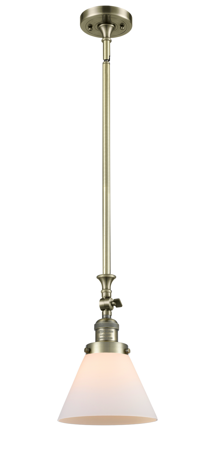 One Light Mini Pendant by Innovations - Franklin Restoration Collection, Antique Brass Finish - 206-AB-G41