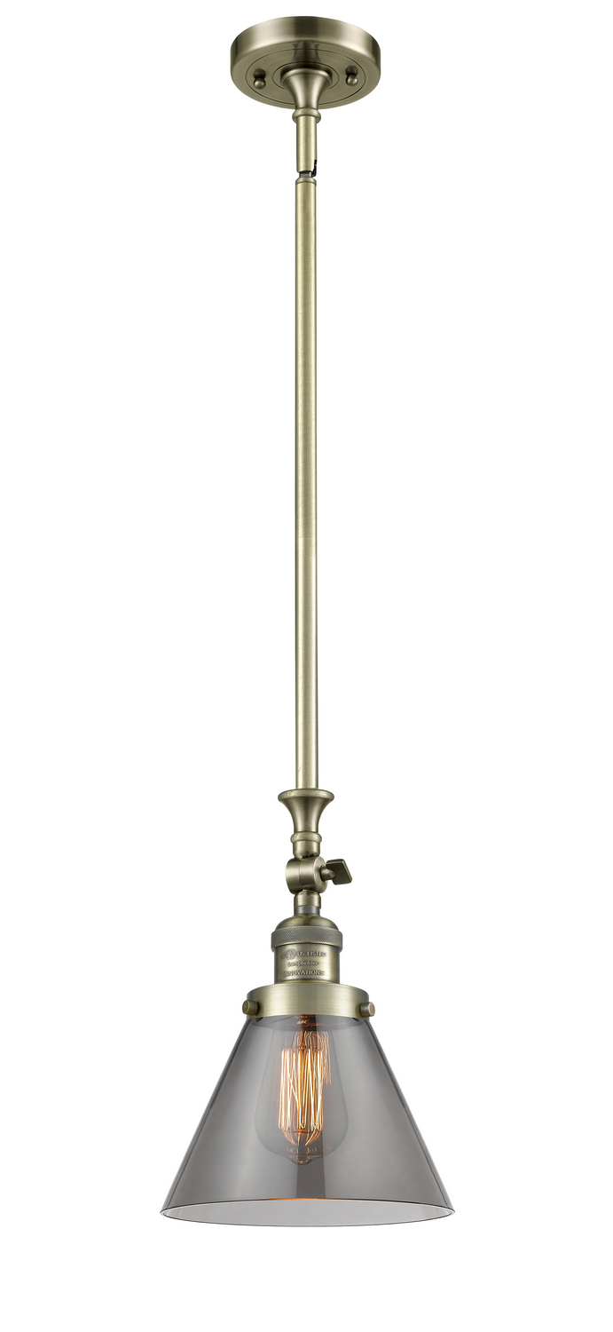 LED Mini Pendant by Innovations - Franklin Restoration Collection, Antique Brass Finish - 206-AB-G43-LED