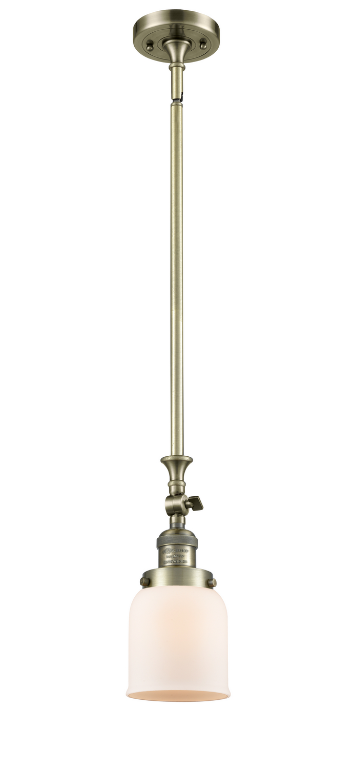 One Light Mini Pendant by Innovations - Franklin Restoration Collection, Antique Brass Finish - 206-AB-G51
