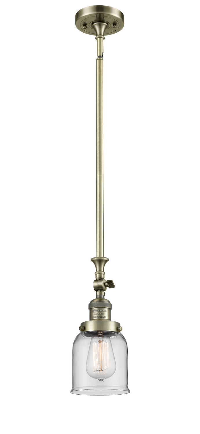 LED Mini Pendant by Innovations - Franklin Restoration Collection, Antique Brass Finish - 206-AB-G52-LED