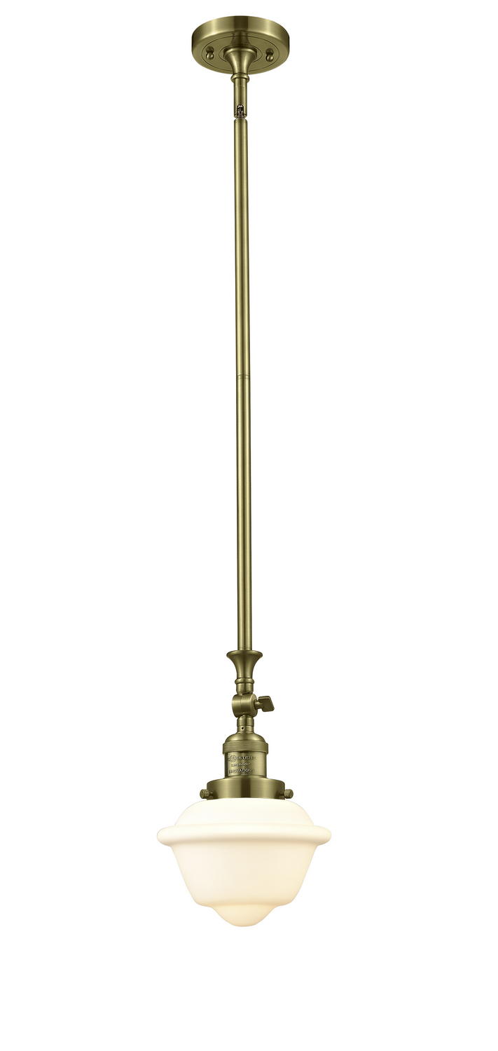 One Light Mini Pendant by Innovations - Franklin Restoration Collection, Antique Brass Finish - 206-AB-G531