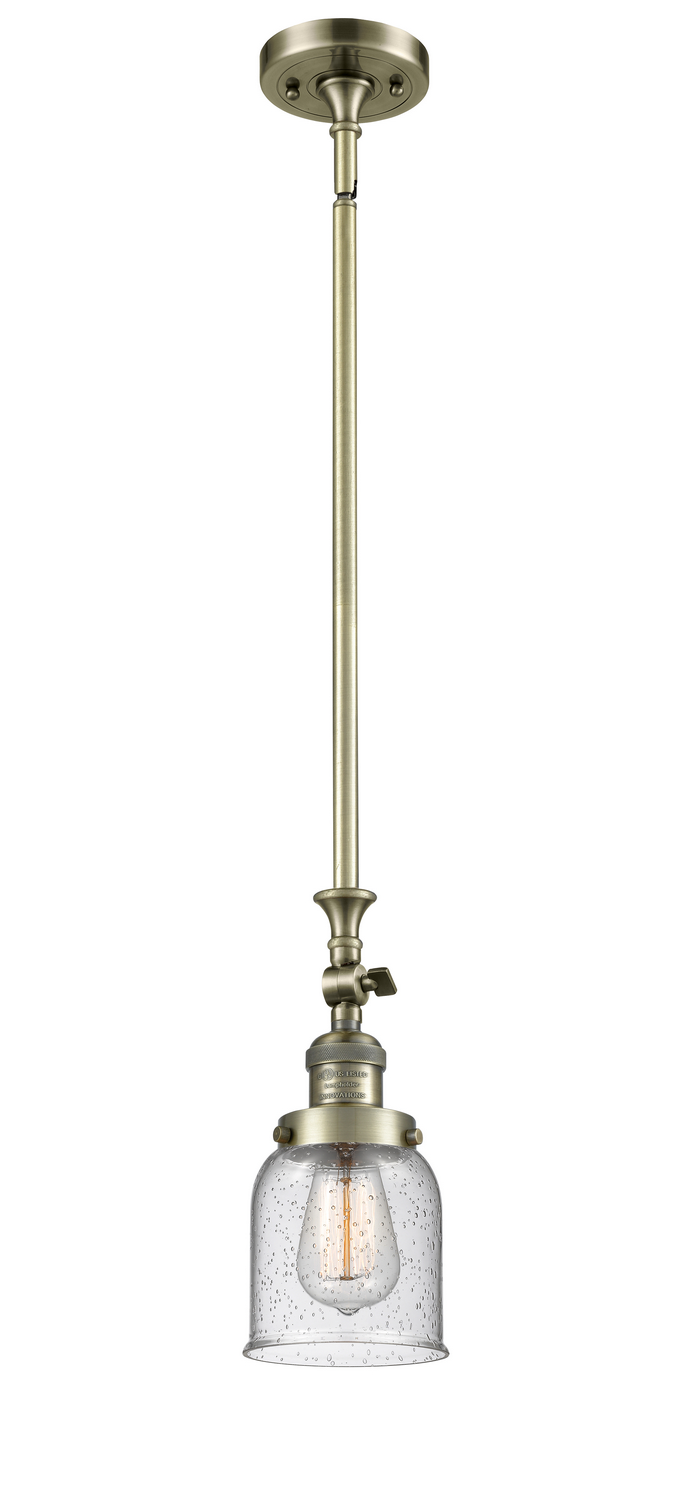 One Light Mini Pendant by Innovations - Franklin Restoration Collection, Antique Brass Finish - 206-AB-G54