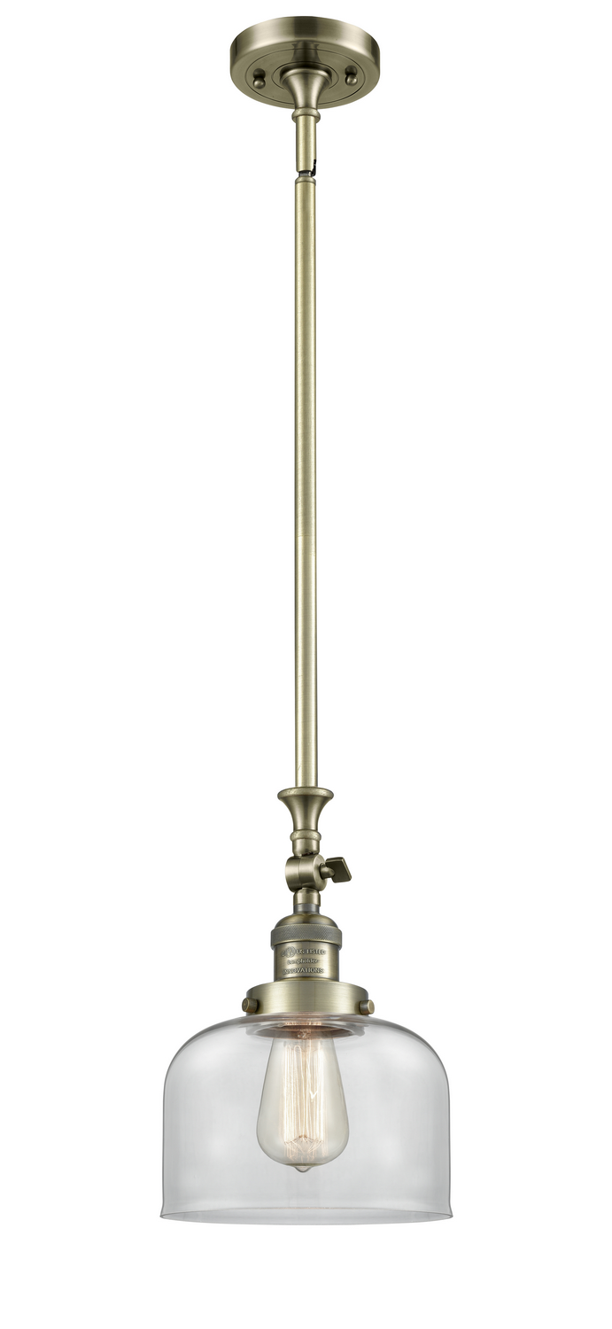 LED Mini Pendant by Innovations - Franklin Restoration Collection, Antique Brass Finish - 206-AB-G72-LED