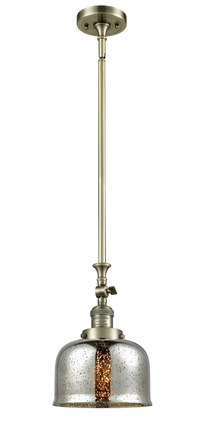 One Light Mini Pendant by Innovations - Franklin Restoration Collection, Antique Brass Finish - 206-AB-G78