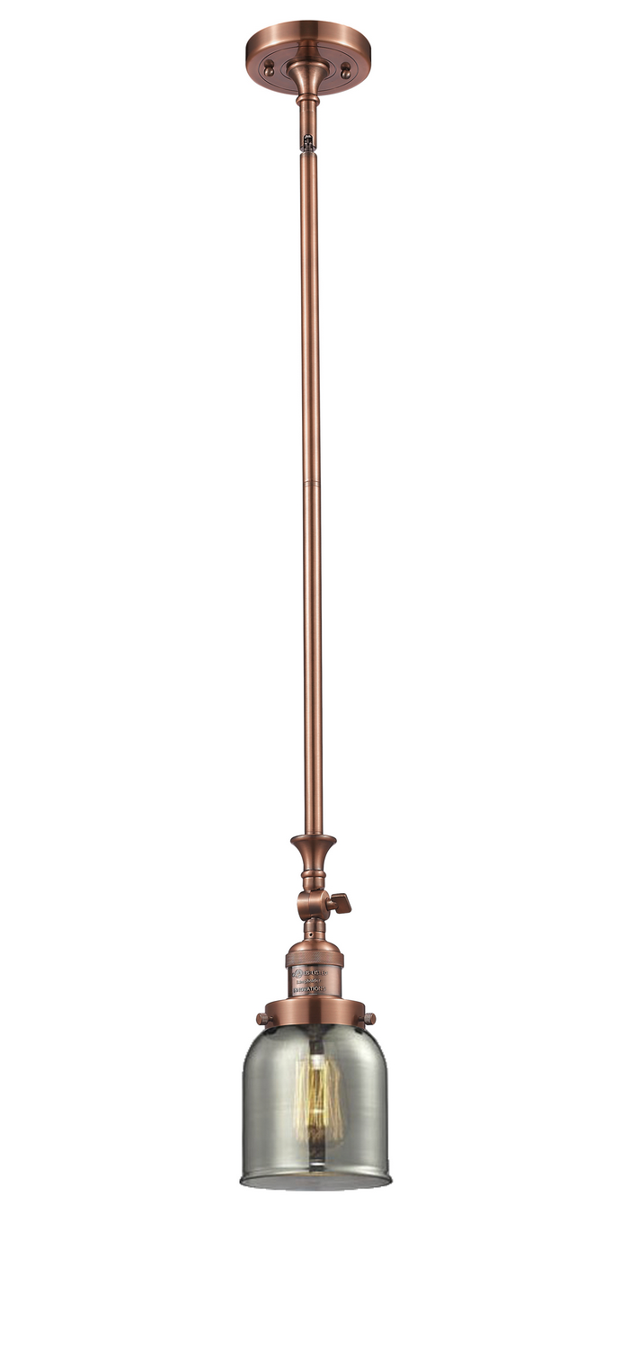 LED Mini Pendant by Innovations - Franklin Restoration Collection, Antique Copper Finish - 206-AC-G53-LED