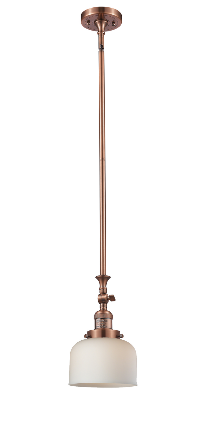 LED Mini Pendant by Innovations - Franklin Restoration Collection, Antique Copper Finish - 206-AC-G71-LED