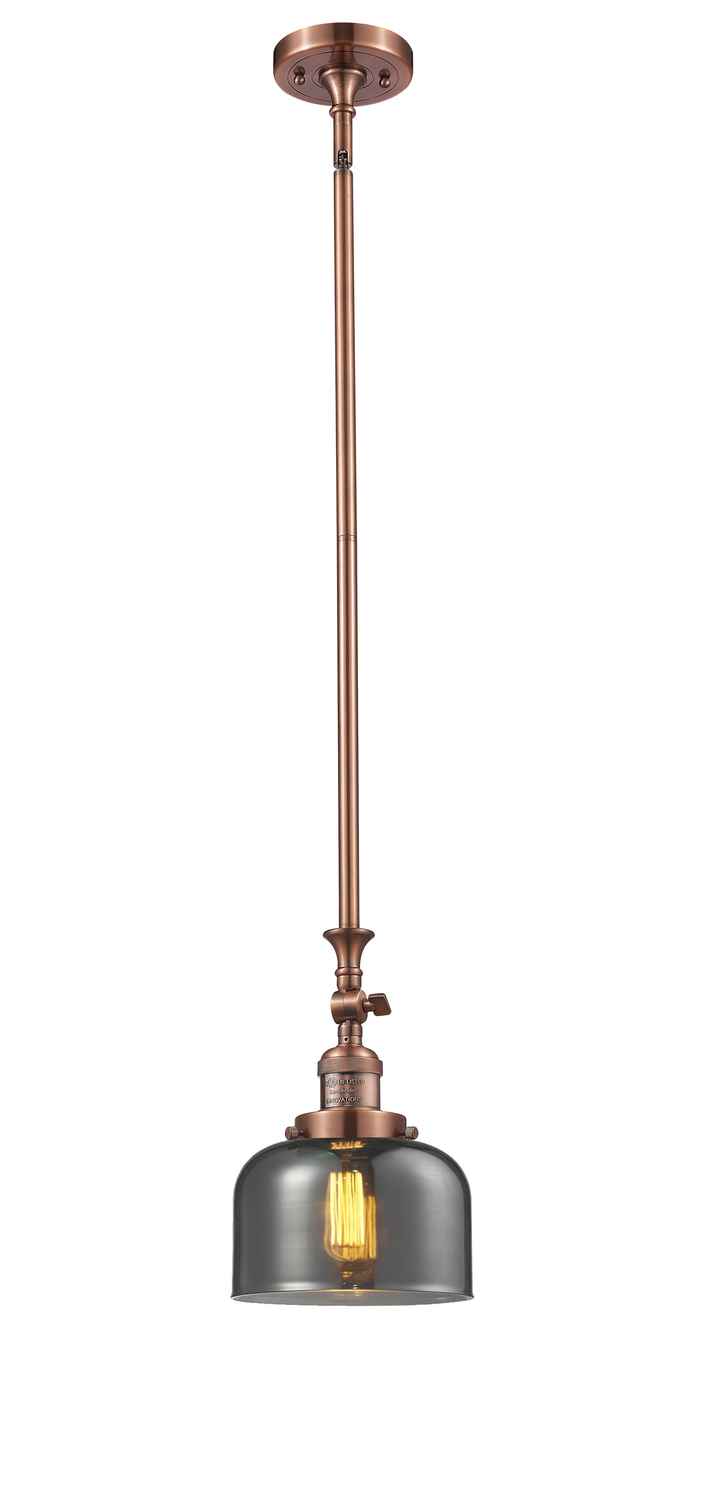 LED Mini Pendant by Innovations - Franklin Restoration Collection, Antique Copper Finish - 206-AC-G73-LED