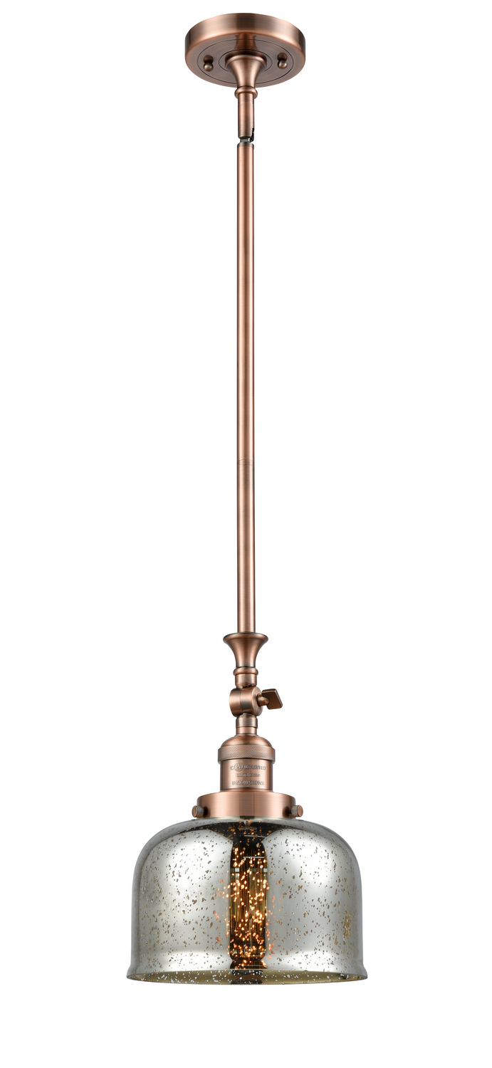 LED Mini Pendant by Innovations - Franklin Restoration Collection, Antique Copper Finish - 206-AC-G78-LED