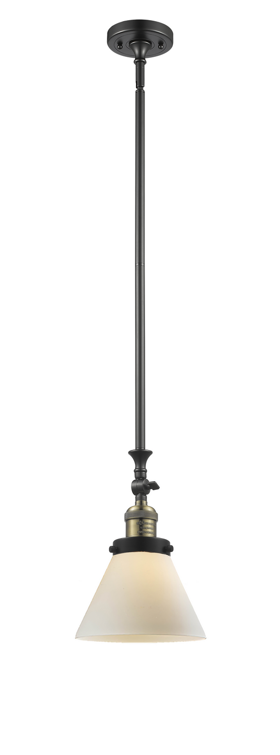 One Light Mini Pendant by Innovations - Franklin Restoration Collection, Black Antique Brass Finish - 206-BAB-G41