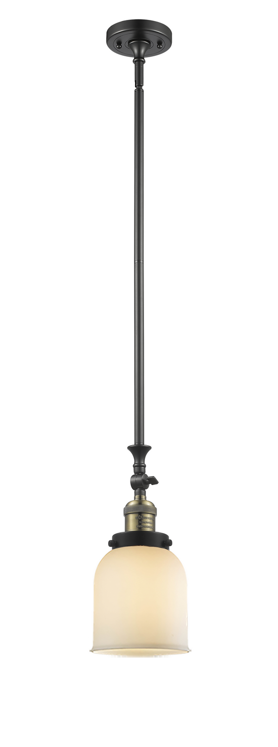 One Light Mini Pendant by Innovations - Franklin Restoration Collection, Black Antique Brass Finish - 206-BAB-G51