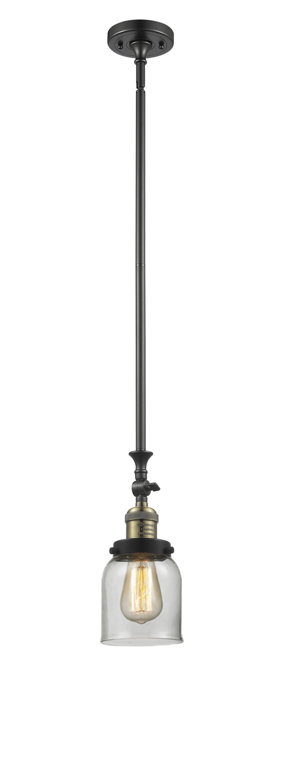 LED Mini Pendant by Innovations - Franklin Restoration Collection, Black Antique Brass Finish - 206-BAB-G52-LED
