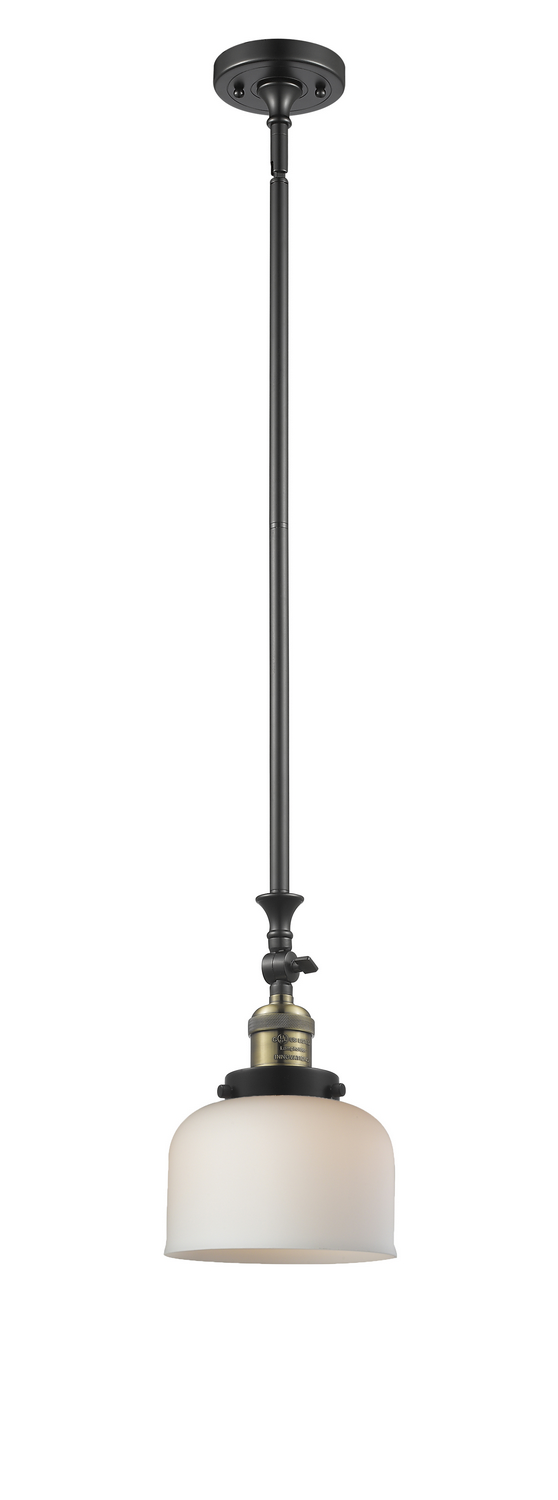 LED Mini Pendant by Innovations - Franklin Restoration Collection, Black Antique Brass Finish - 206-BAB-G71-LED