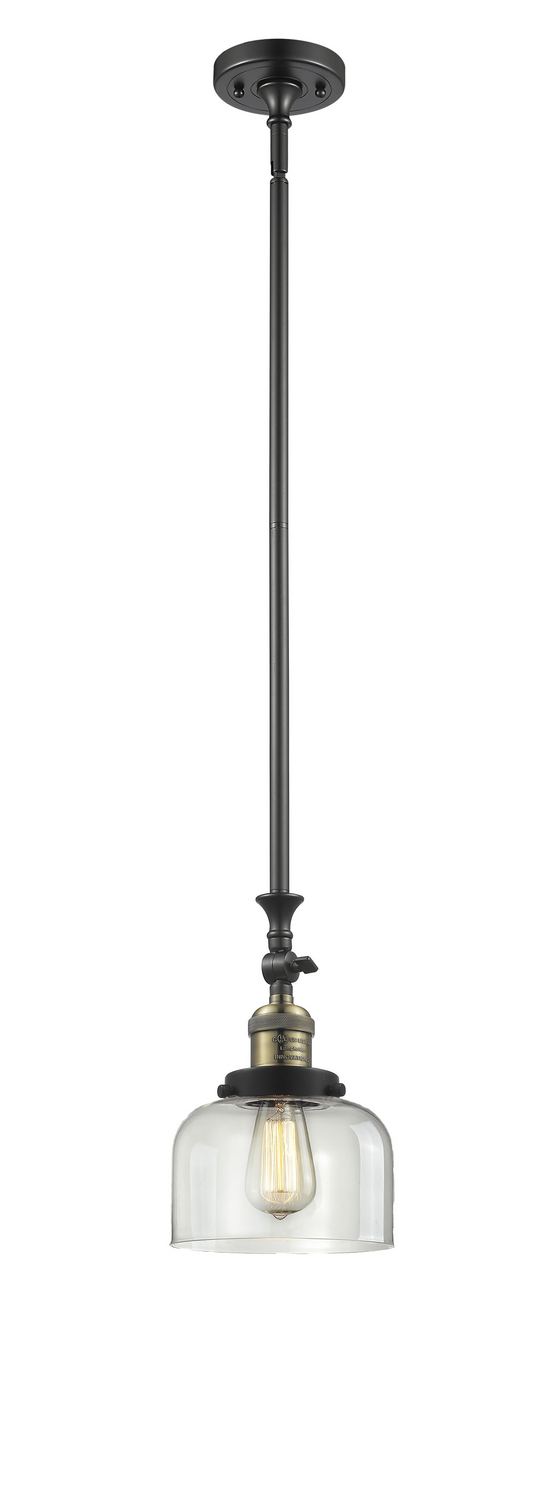LED Mini Pendant by Innovations - Franklin Restoration Collection, Black Antique Brass Finish - 206-BAB-G72-LED