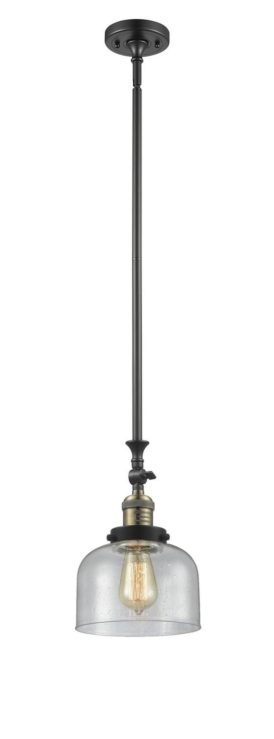 LED Mini Pendant by Innovations - Franklin Restoration Collection, Black Antique Brass Finish - 206-BAB-G74-LED