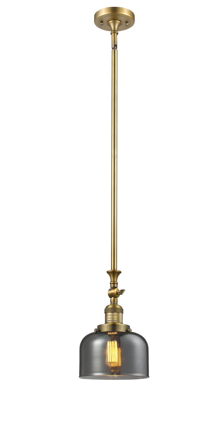 LED Mini Pendant by Innovations - Franklin Restoration Collection, Brushed Brass Finish - 206-BB-G73-LED