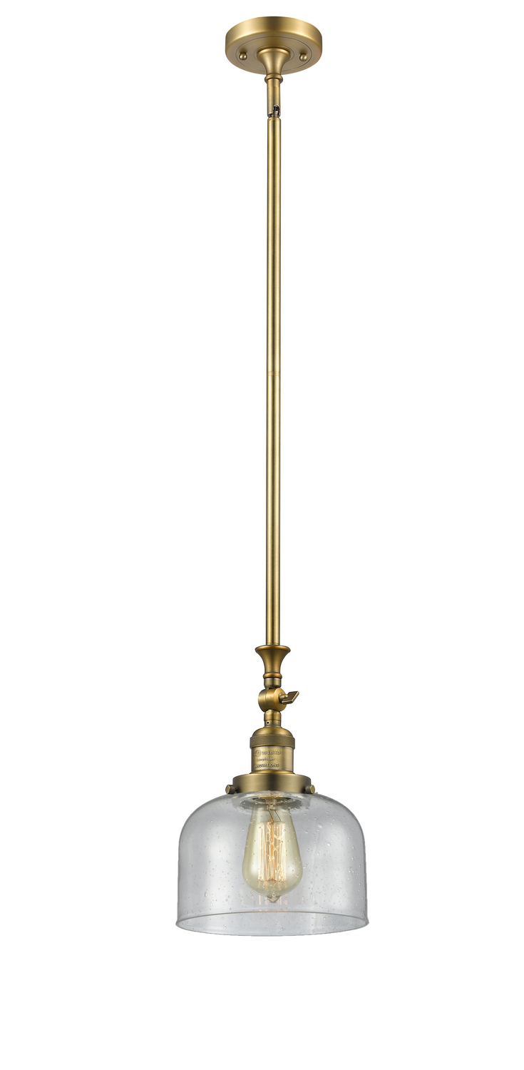 LED Mini Pendant by Innovations - Franklin Restoration Collection, Brushed Brass Finish - 206-BB-G74-LED