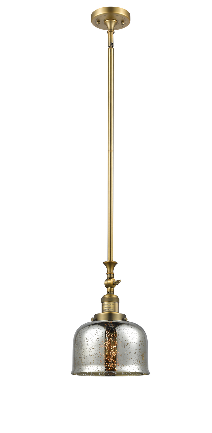 LED Mini Pendant by Innovations - Franklin Restoration Collection, Brushed Brass Finish - 206-BB-G78-LED