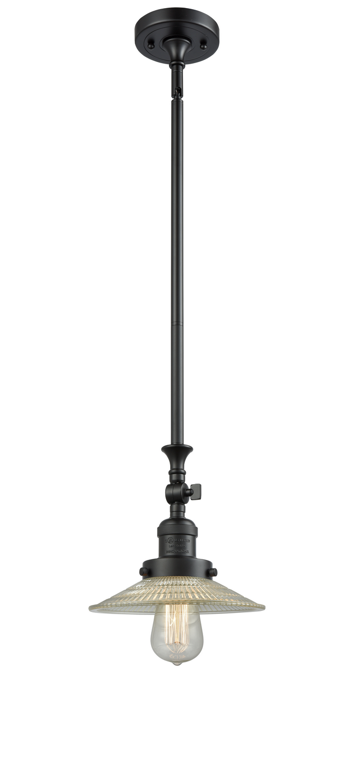 One Light Mini Pendant by Innovations - Franklin Restoration Collection, Matte Black Finish - 206-BK-G2
