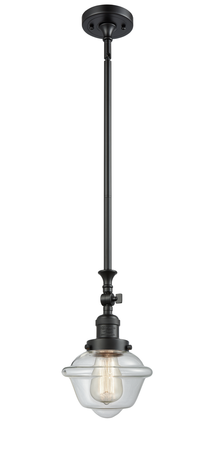 One Light Mini Pendant by Innovations - Franklin Restoration Collection, Matte Black Finish - 206-BK-G532