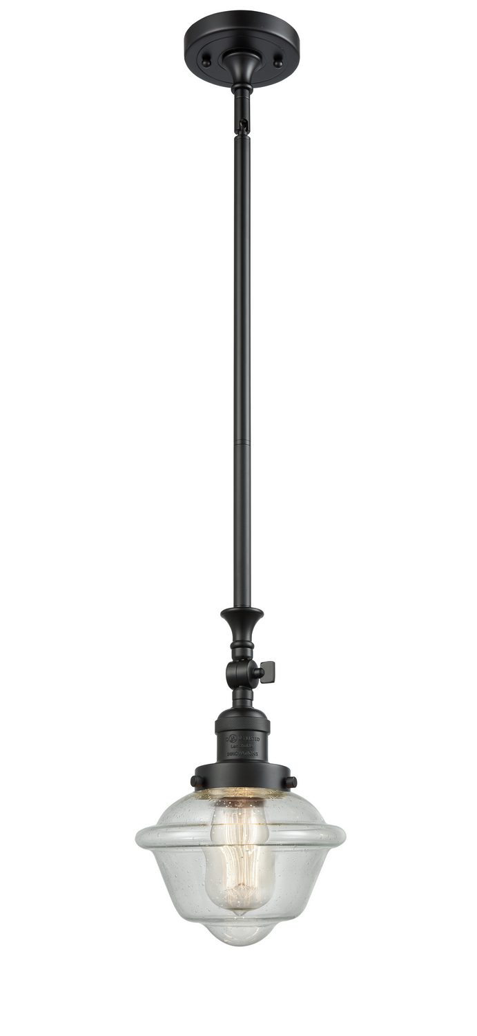 One Light Mini Pendant by Innovations - Franklin Restoration Collection, Matte Black Finish - 206-BK-G534
