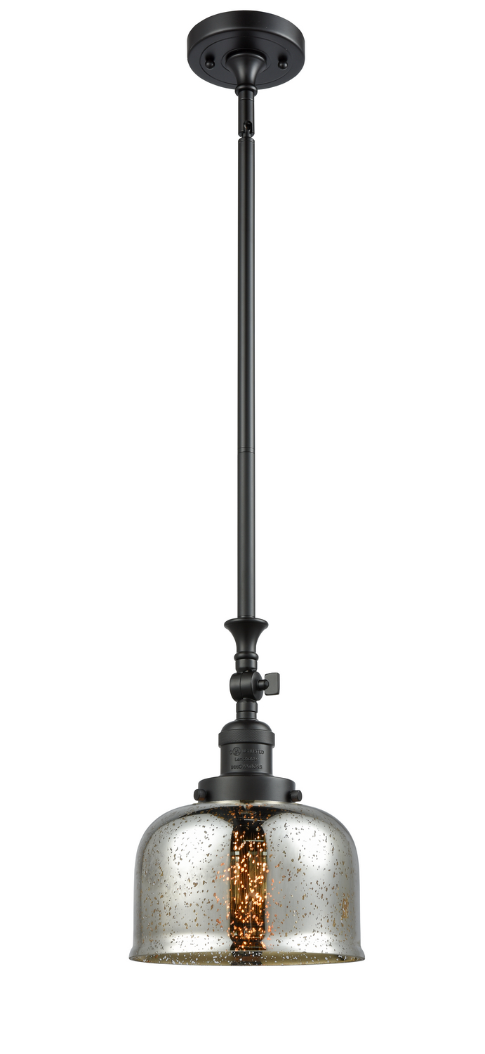 LED Mini Pendant by Innovations - Franklin Restoration Collection, Matte Black Finish - 206-BK-G78-LED