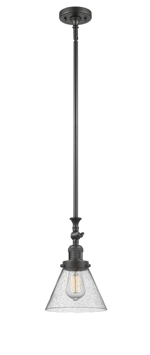 LED Mini Pendant by Innovations - Franklin Restoration Collection, Oil Rubbed Bronze Finish - 206-OB-G44-LED