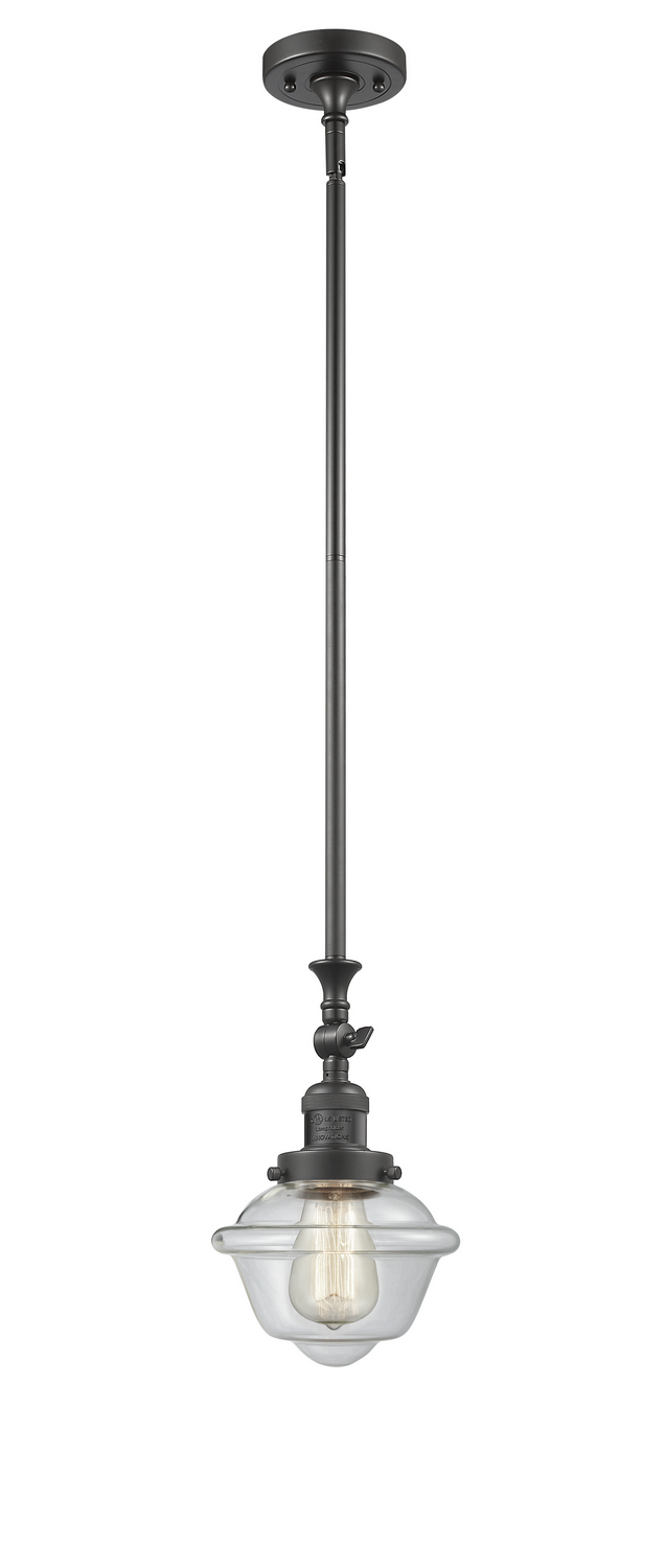 One Light Mini Pendant by Innovations - Franklin Restoration Collection, Oil Rubbed Bronze Finish - 206-OB-G532