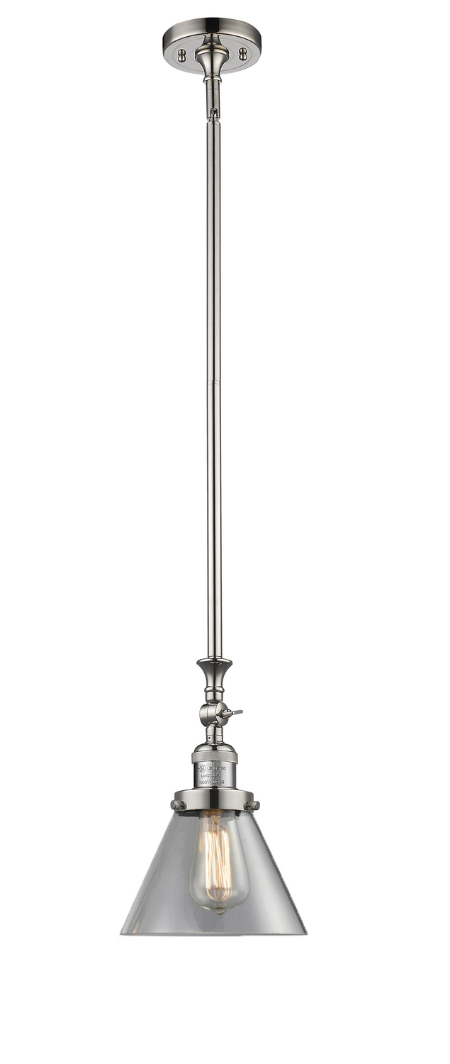 LED Mini Pendant by Innovations - Franklin Restoration Collection, Polished Nickel Finish - 206-PN-G42-LED